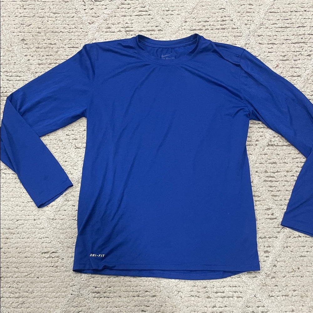 Nike dri fit Royal Blue Performance Long Sleeve size large